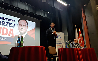 Dariusz Piontkowski w Bartoszycach przekonywał do głosowania na Andrzeja Dudę i dziękował nauczycielom